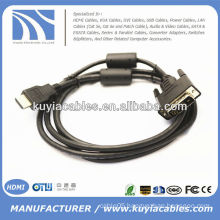 6ft 1.8M Gold HDTV HDMI to VGA cable HD15 Adapter Cable